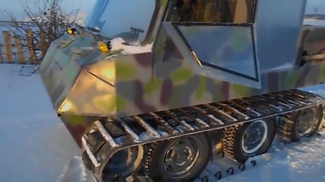 Самодельный вездеход на гусеницах смотреть онлайн