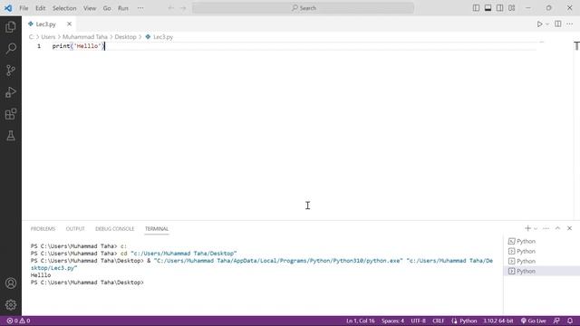 BBC L03 -Python- Introducing Python print and variables смотреть онлайн