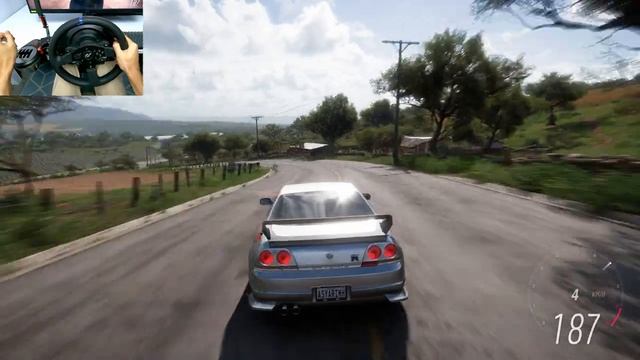 Rebuilding Nissan Skyline R33 GTR - Forza Horizon 5 | Thrustmaster T300RS + TH8A Shifter Gameplay смотреть онлайн