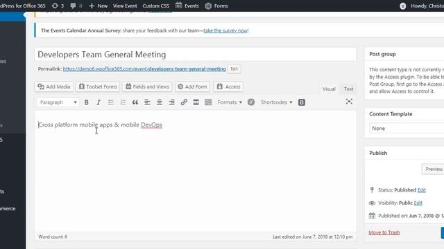 Sharepoint Calendar To Wordpress All Event Synchronization смотреть онлайн