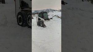 боб кет bob cat ????????? Daud зажигает    чистит снег  старый Крым