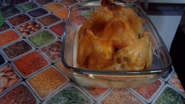 Курица, запеченная в духовке. Простой рецепт. Часть вторая (результат). смотреть онлайн