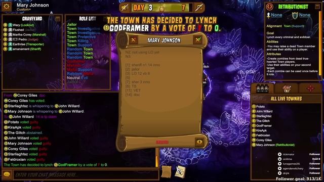 WHAT HAPPENED D2?? - Town of Salem MODDED смотреть онлайн