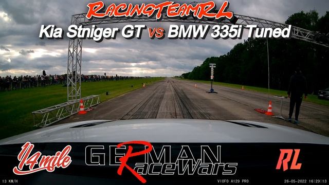Kia Stinger GT vs BMW 335i Tuned German RaceWars 2022 смотреть онлайн