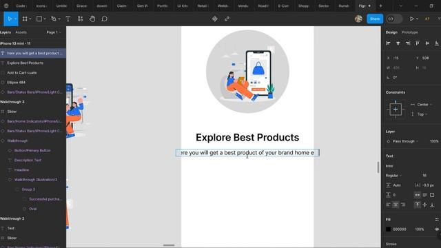 figma tutorial for beginners onboarding screen for your e commerce app design | figma tutorial смотреть онлайн