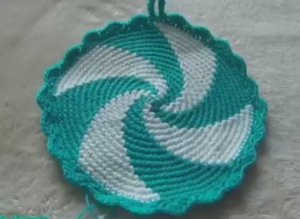 Прихватка "Спираль" крючком