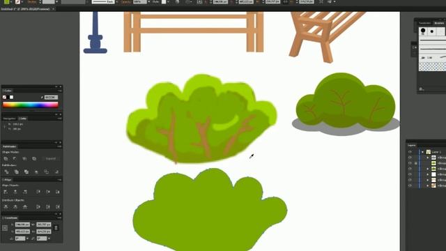 Рисование элементов природы в изометрии смотреть онлайн