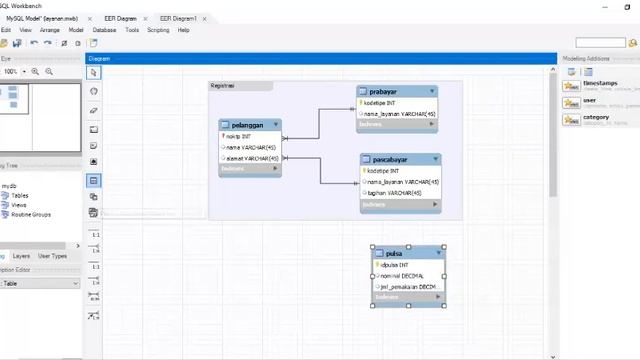 TUTORIAL MUDAH MEMBUAT ERD DIAGRAM (MYSQL WORKBENCH). смотреть онлайн