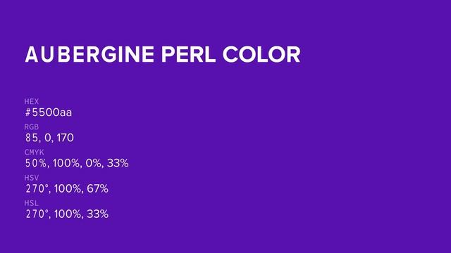 Aubergine Perl color #5500aa hex color - Violet color - Warm color 5500aa смотреть онлайн