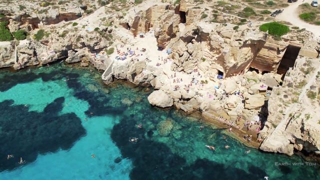 Bue Marino Beach, Favignana Island, Sicily (4k) | Drone & Go Pro смотреть онлайн