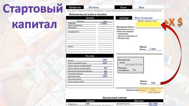 Сash flow (Кеш-Флоу). Вводная и техническая часть игры. смотреть онлайн