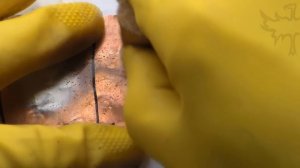 Серебрение Меди Ляписным карандашом (серебрение нитратом серебра AgNO3) Часть 2