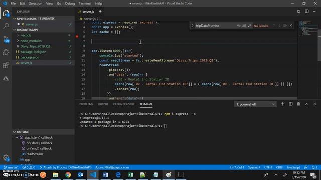 Part2(first express api to return csv data) смотреть онлайн