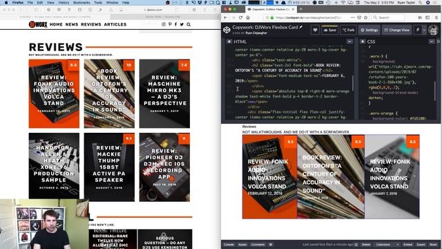 Copywork: Flexbox Card Layout with Tailwind CSS смотреть онлайн