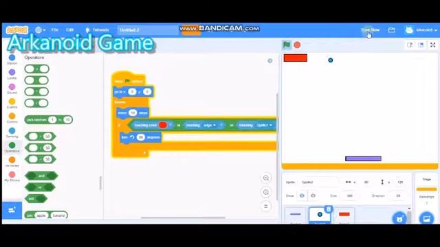 How to make an Arkanoid game I scratch tutorial I part1 смотреть онлайн