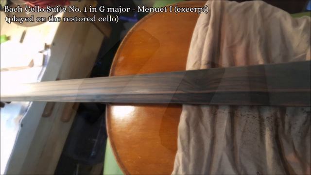 Cello Restoration 'Anton Schroetter' Slideshow with Bach BWV 1007 Excerpt смотреть онлайн