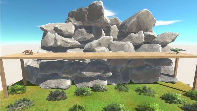 T-REX ON WOODEN BRIDGE UPDATED vs ALL UNITS - Animal Revolt Battle Simulator смотреть онлайн