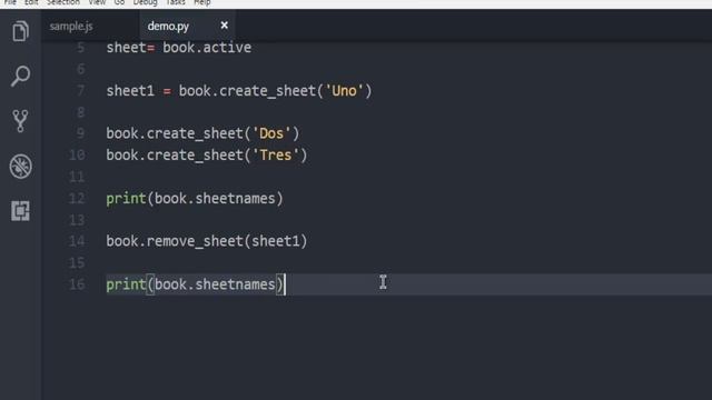Python 3 Openpyxl Insert and Remove Excel Worksheet смотреть онлайн