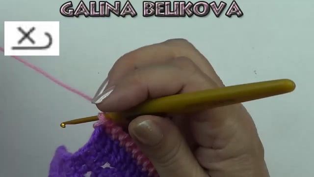 Обкрученный столбик без накида Twisted Single crochet смотреть онлайн