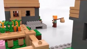 LEGO MINECRAFT - Деревня Полное видео