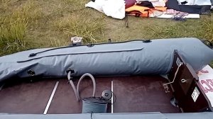 Быстро качаем лодку ПВХ, и не устаем...