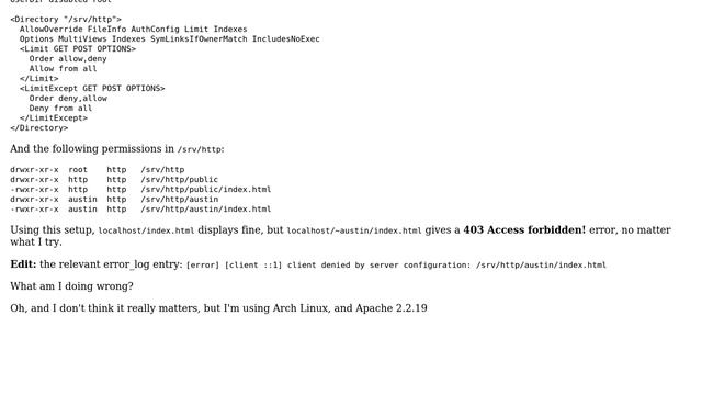Need some help setting up Apache user directories смотреть онлайн