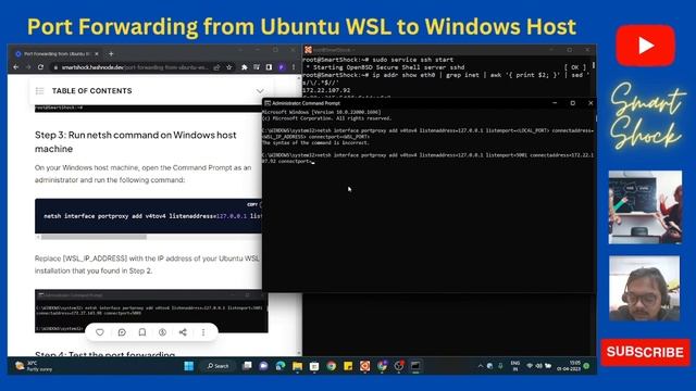 Port Forwarding from Ubuntu WSL to Windows Host | Step-by-Step Tutorial смотреть онлайн