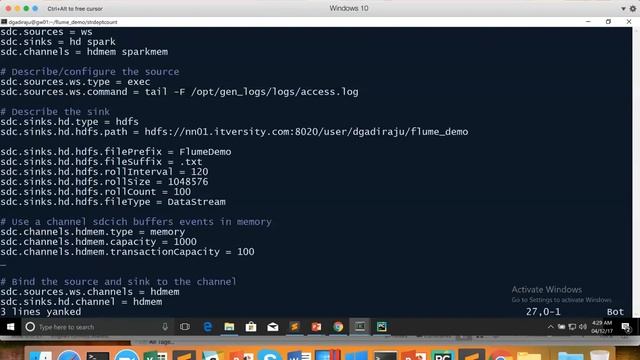 22 Flume and Spark Streaming - Department Wise Count - Setup Flume Agent смотреть онлайн