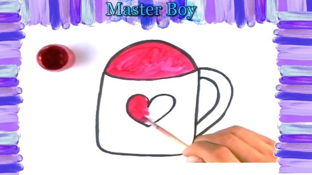 Bolalar uchun stakan rasm chizish /Рисуем чашка для детей /Ноw to draw a cup for children смотреть онлайн