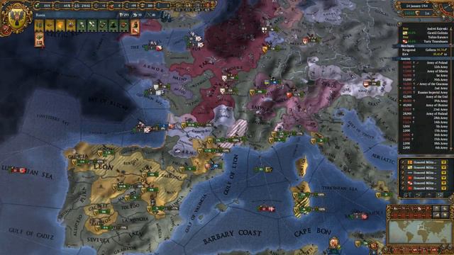 EU4 Muscovy performs Mare Nostrum achievement №95