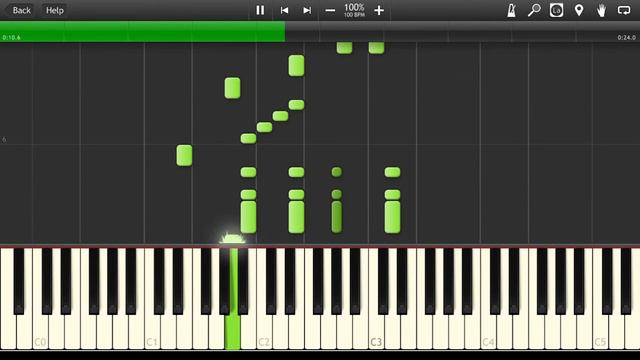 Бумбокс - Вахтерам Лёгкая Synthesia Piano смотреть онлайн