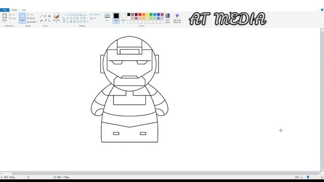 Drawing Iron Man in MS Paint смотреть онлайн