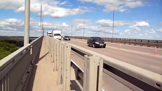 Солотчинский мост через Оку часть1 (Рязань, июнь 2017) смотреть онлайн