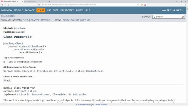 Veraltete Datenstrukturen aus Java 1.0 (Vector, Hashtable) смотреть онлайн