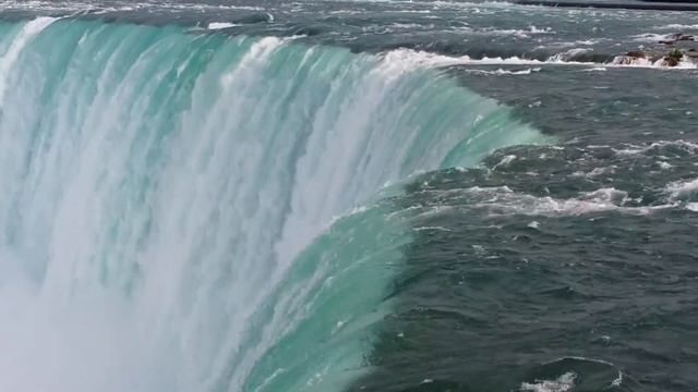 Amazing waterfalls, rainbow at the Niagara Falls (High resolution 1080P HD) смотреть онлайн