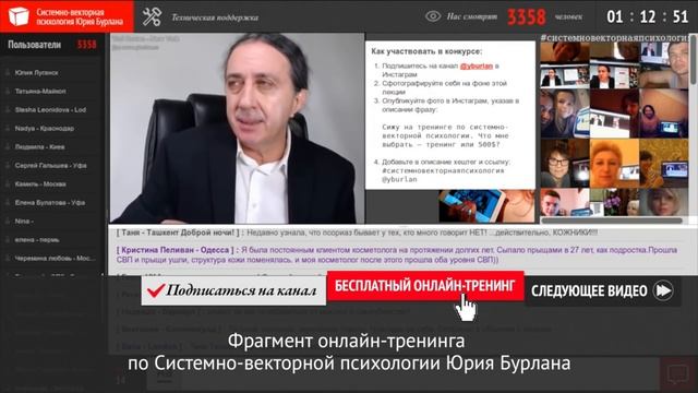 Психика и тело. Как по внешности понять человека? Системно-векторная психология. Юрий Бурлан смотреть онлайн