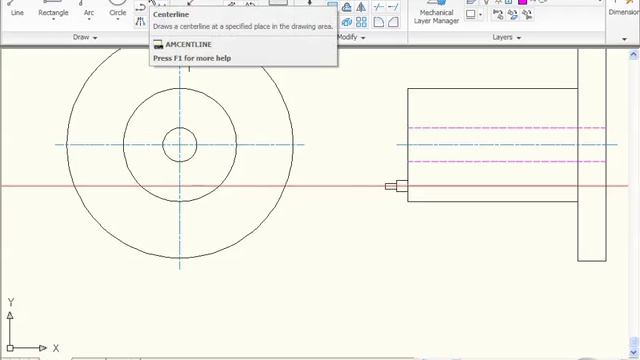 Autocad Mechanical: Centerlines смотреть онлайн