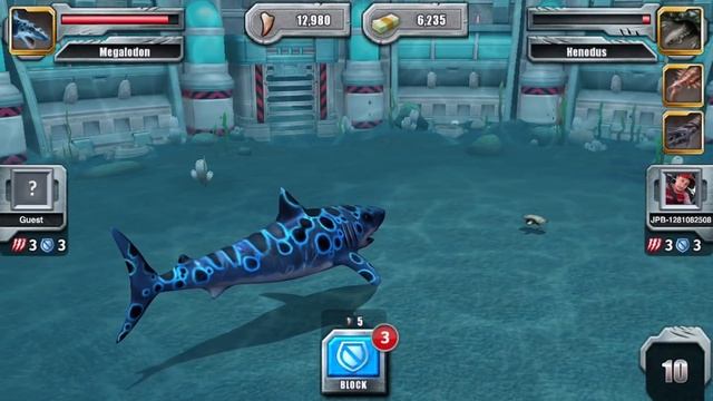 MEGALODON - Jurassic World The Game Vs Jurassic Park Builder смотреть онлайн