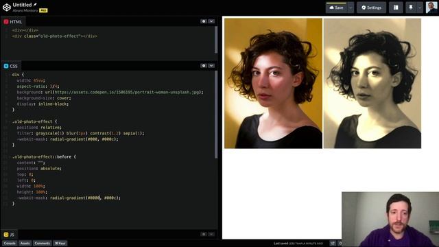 Creating and old-photo effect with CSS смотреть онлайн