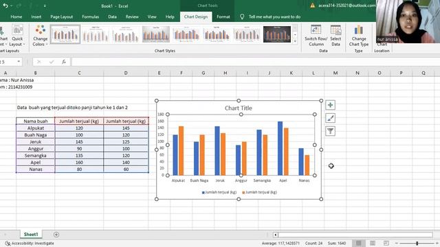 MICROSOFT EXCEL, Membuat Grafik. смотреть онлайн