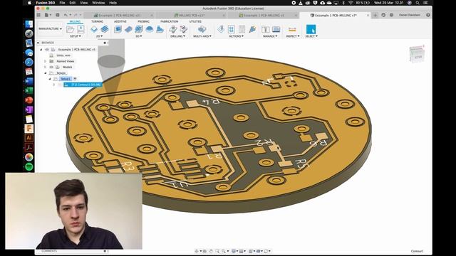 Fusion 360 - CNC milling your PCB design / Part 3 смотреть онлайн