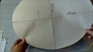 Размеры и выкройка головного платка"сорока". Исправляю свою ошибку. :)