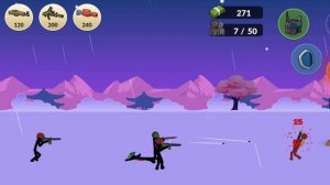 чёрные человечки против красных человечков