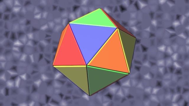Net of Icosahedron / Розгортка икосаедра / Развёртка икосаэдра смотреть онлайн