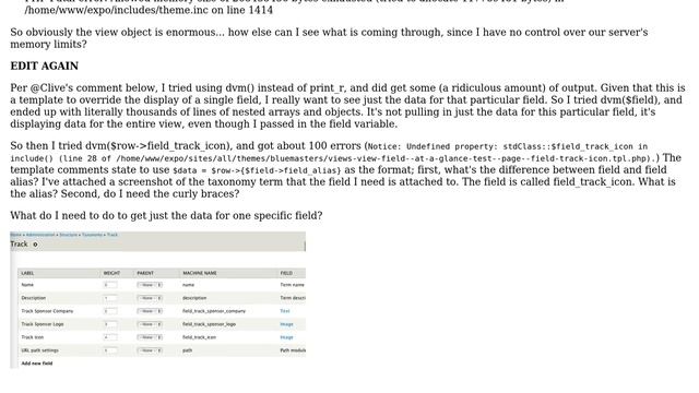 Drupal: Print out $view object in custom field template смотреть онлайн
