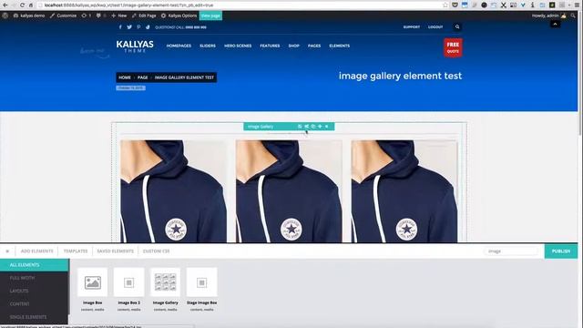 Image Gallery (Page Builder Element in Kallyas WordPress theme v4.0 ) смотреть онлайн