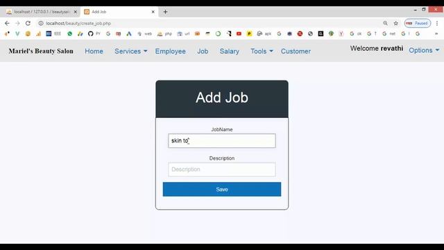 Salon Management System in PHP смотреть онлайн