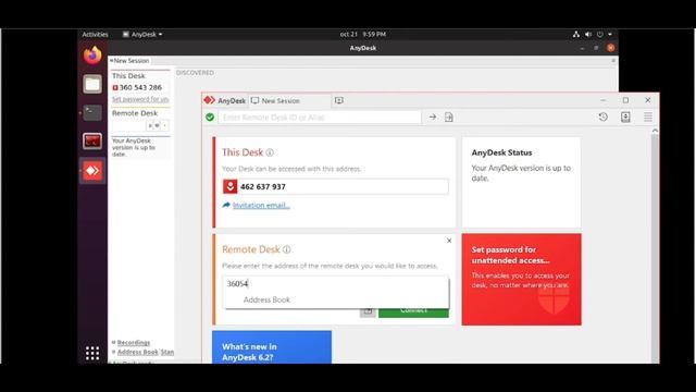 Anydesk access in Linux | How to access Linux/Ubuntu machine remotely with Anydesk смотреть онлайн