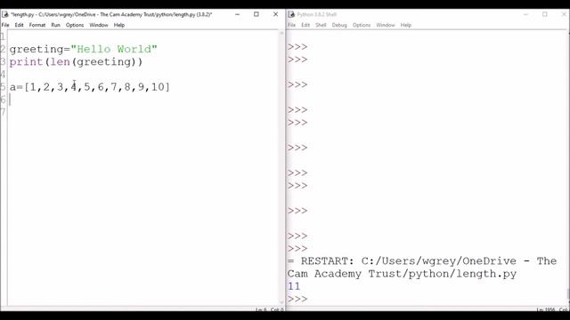 Explaining the len and list functions in Python смотреть онлайн