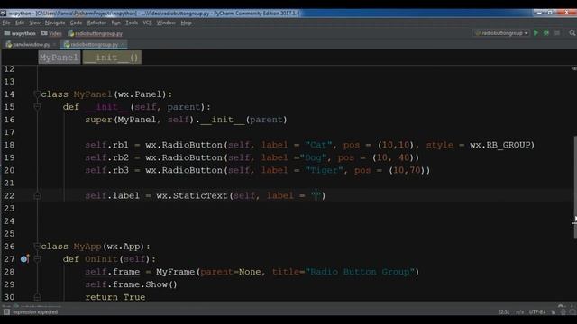 Create RadioButton In wxPython #10 смотреть онлайн